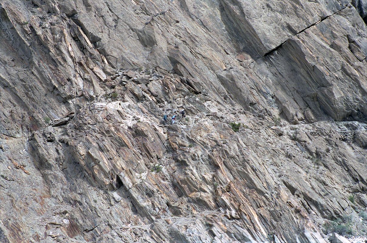 17 Dangerous Trail Cut Into Steep Rock Face After Jhola